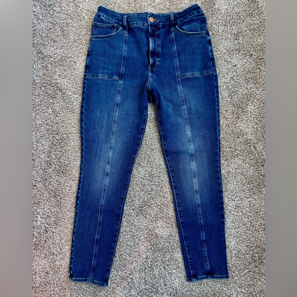 Women’s L 12 14 16 Express Skinny Flexx Jeans High Waisted